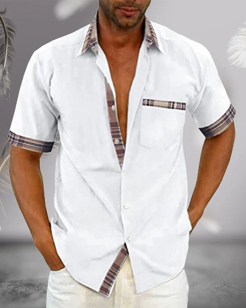 Jackson | Casual Mens Short Sleeve Button Up Shirt 0