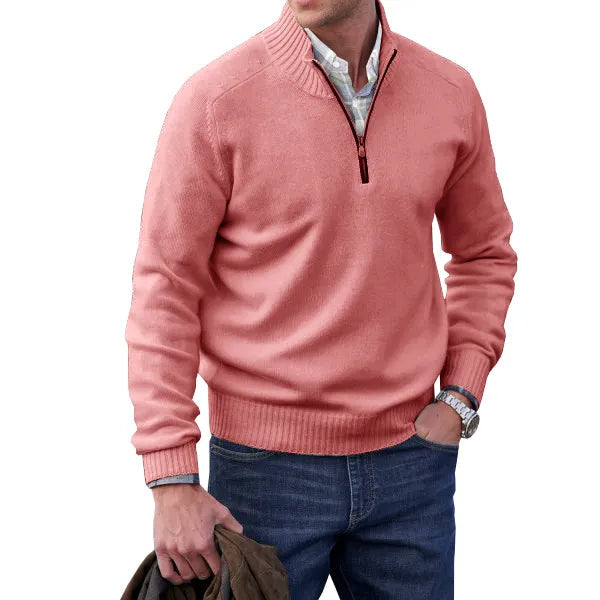 Jackson | Classic Black Cashmere Pullover Sweater for Men 3