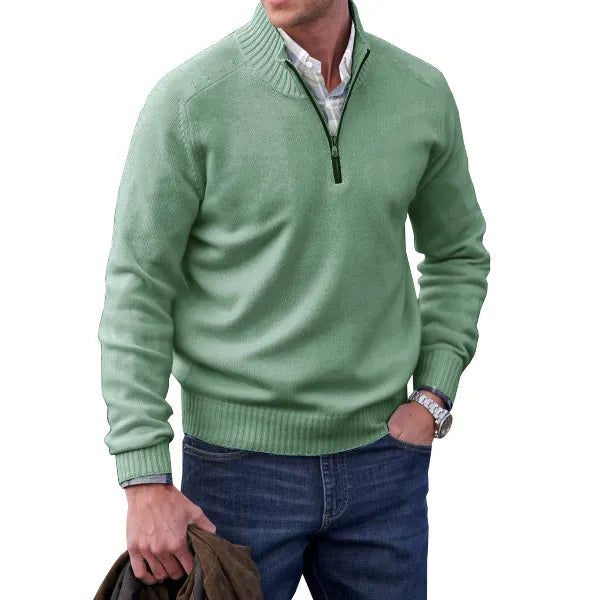 Jackson | Classic Black Cashmere Pullover Sweater for Men 5