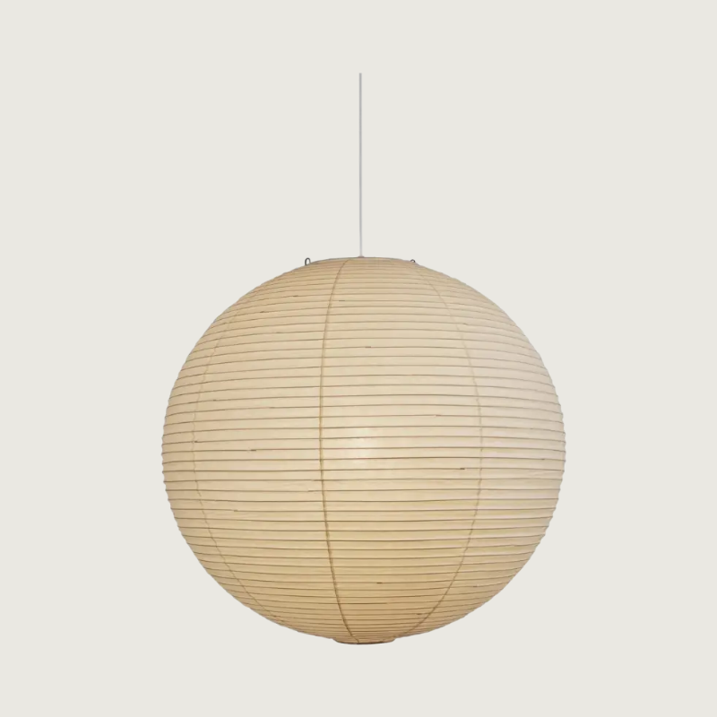 Japanese Harmony Pendant Light – Adjustable Height Mulberry Paper Hanging Light for Kitchen and Living Room Decor 0