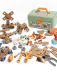 Kids Construction Tool Set – Safe Learning Kit for Ages 3+, Includes Hammer, Screwdriver, and Toolbox 0