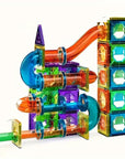 Kids Construction Toy Magnetic 69-Piece Set BPA-Free with LED Lights 0