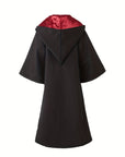 Kids Hooded Wizard Halloween Costume Set | Robe Glasses Hat 2