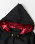 Kids Hooded Wizard Halloween Costume Set | Robe Glasses Hat 5