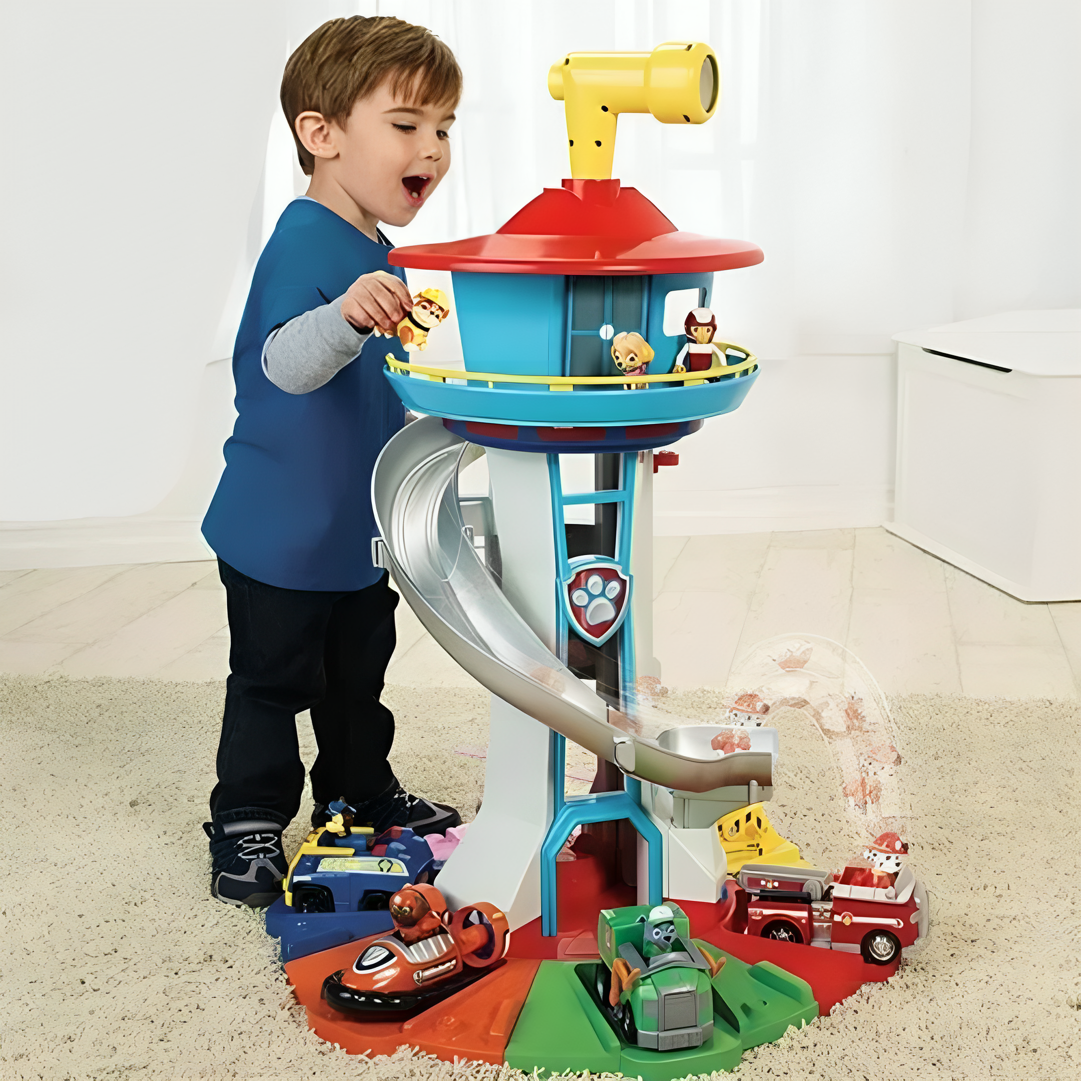 Kids Play Tower with Slide and Figures – Fun Indoor and Outdoor Activity Set for Toddlers and Children 0