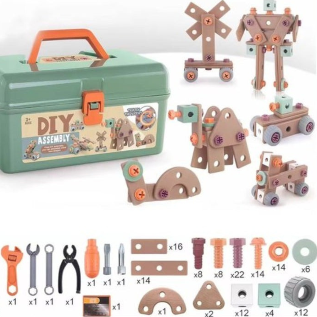 Kids Tool Set - Safe & Complete - Hammer, Screwdriver, Saw - Child-Friendly Materials 1