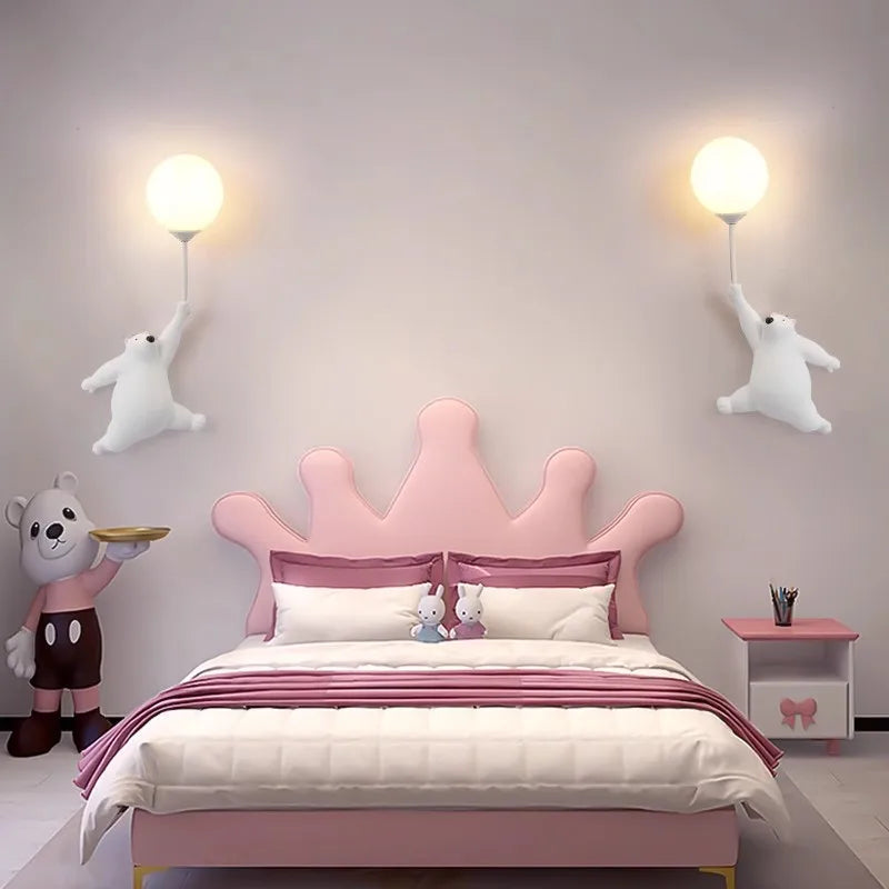 Kids’ Wall Lamp Cartoon Design Soft Light Durable Resin 2