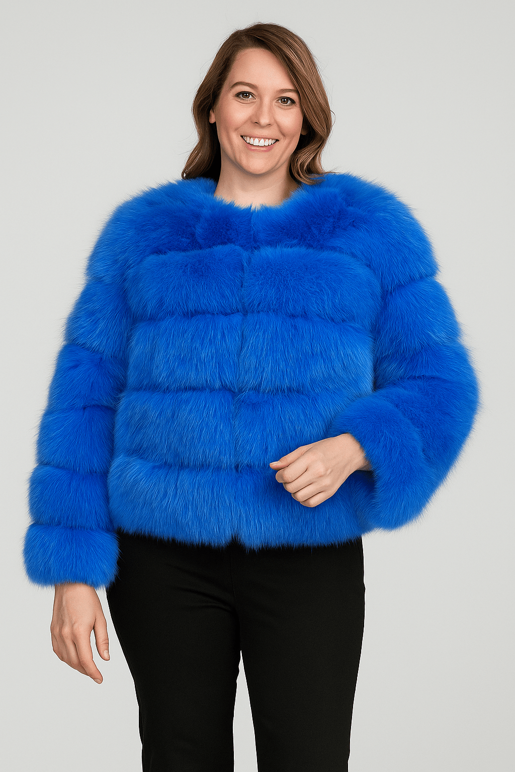 Kirsten | Women&#39;s Short Fluffy Faux Fur Winter Jacket 19