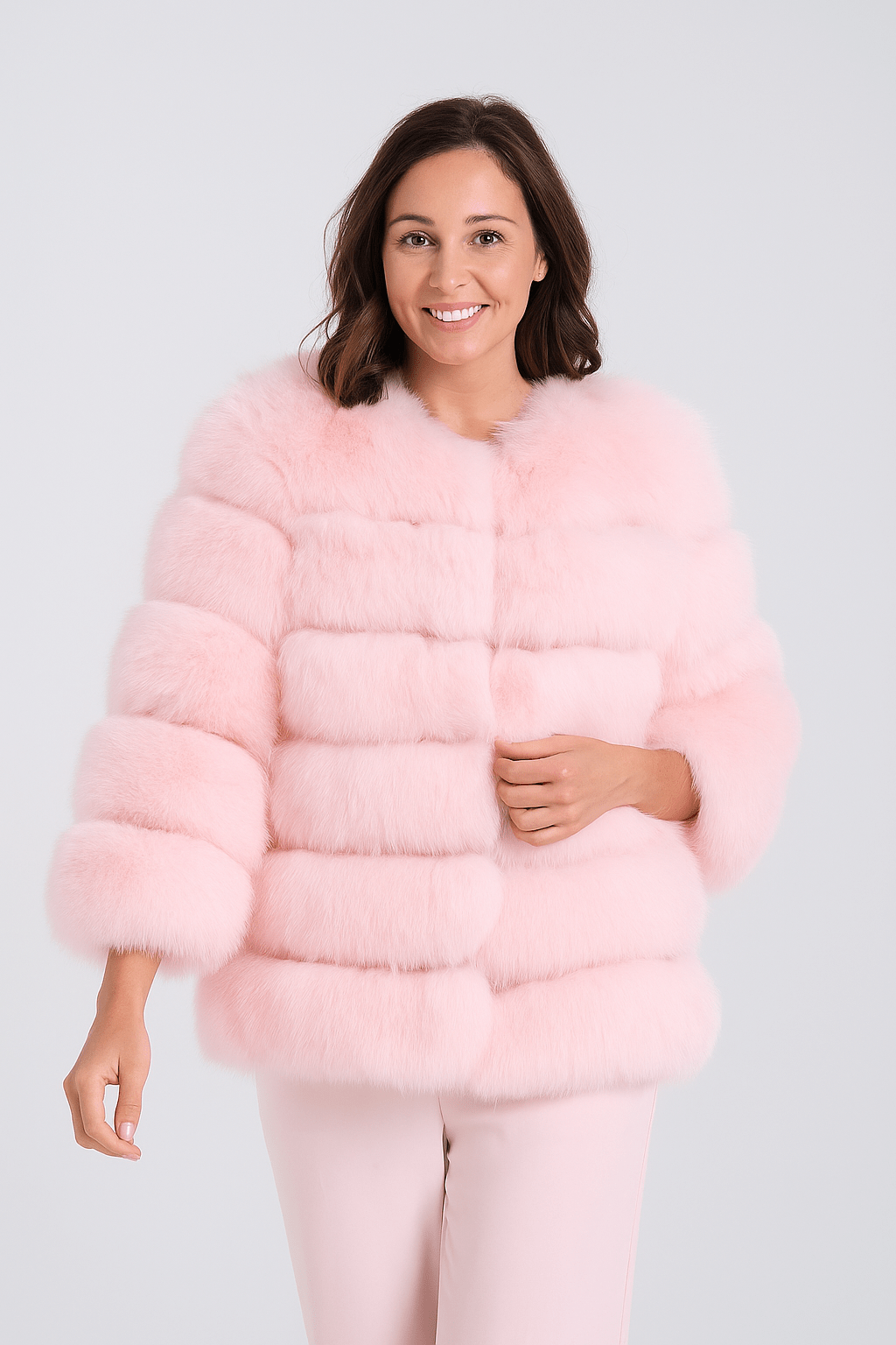 Kirsten | Women&#39;s Short Fluffy Faux Fur Winter Jacket 6