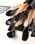 Kitchen Utensils Set Silicone Non-Stick Cooking Tools 2