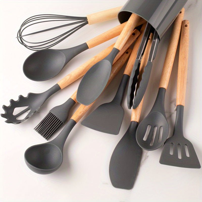 Kitchen Utensils Set Silicone Non-Stick Cooking Tools 3