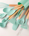 Kitchen Utensils Set Silicone Non-Stick Cooking Tools 4