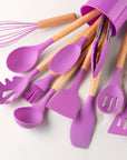 Kitchen Utensils Set Silicone Non-Stick Cooking Tools 5
