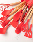 Kitchen Utensils Set Silicone Non-Stick Cooking Tools 6