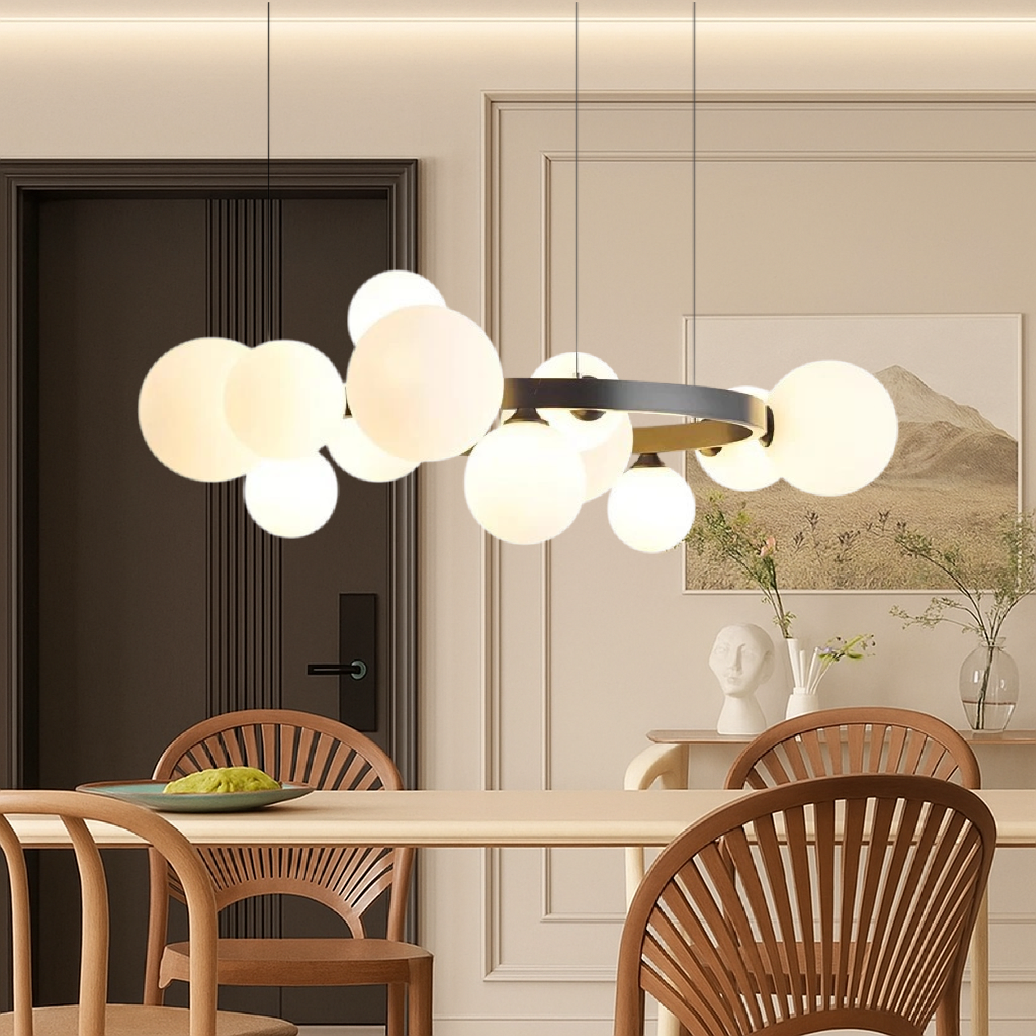 Klarith | Modern Scandinavian Style Living Room Chandelier 2