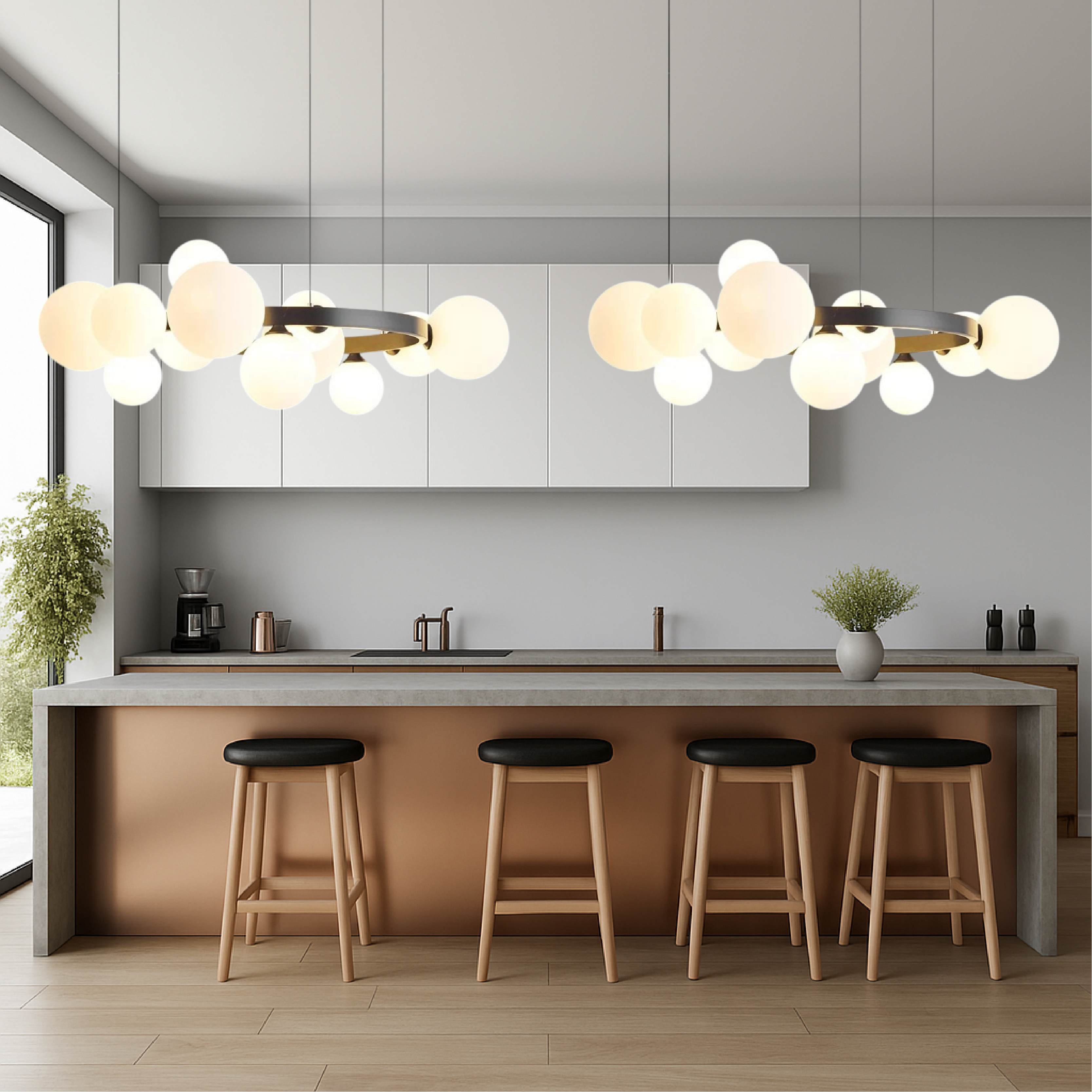 Klarith | Modern Scandinavian Style Living Room Chandelier 3