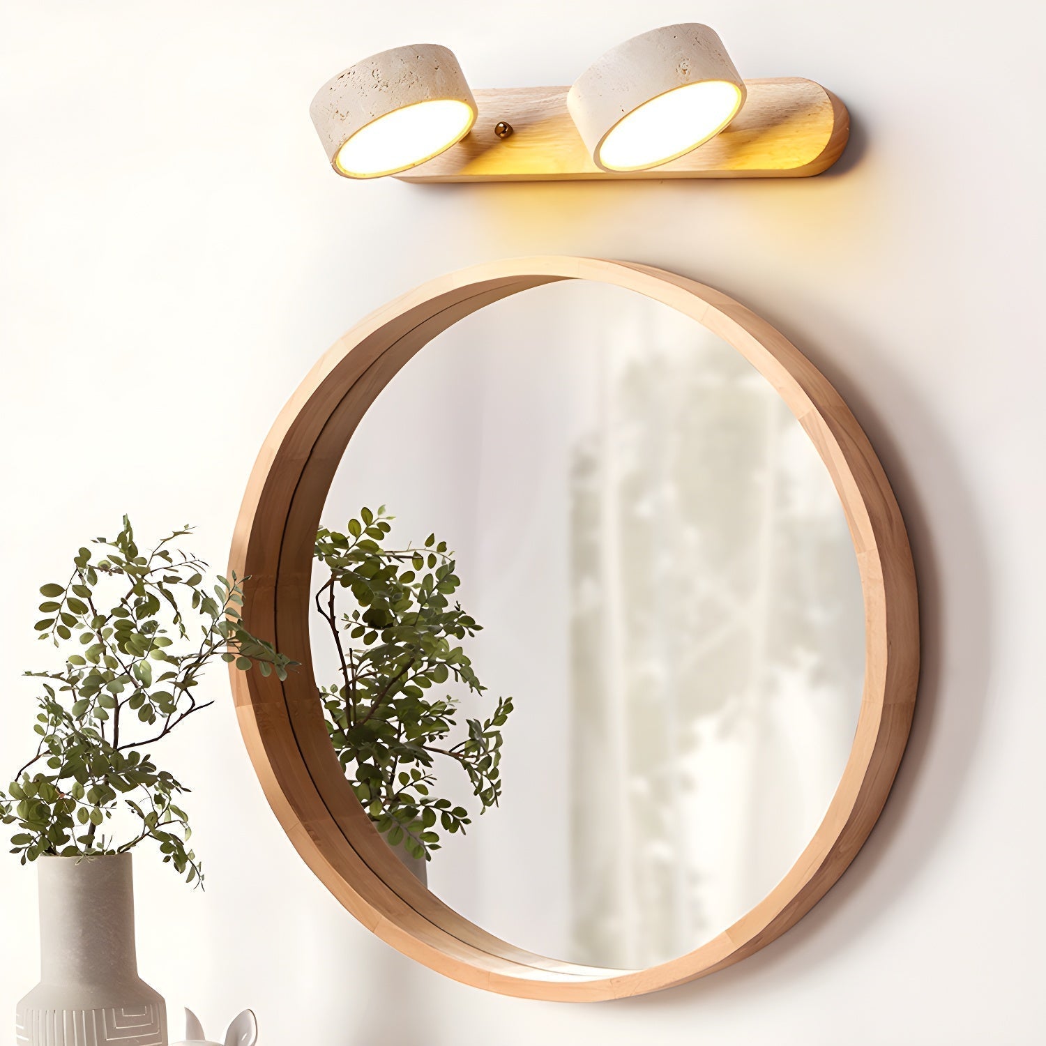 Klaro | Elegant Travertine-inspired Wall Lamp for Modern Home Living 2