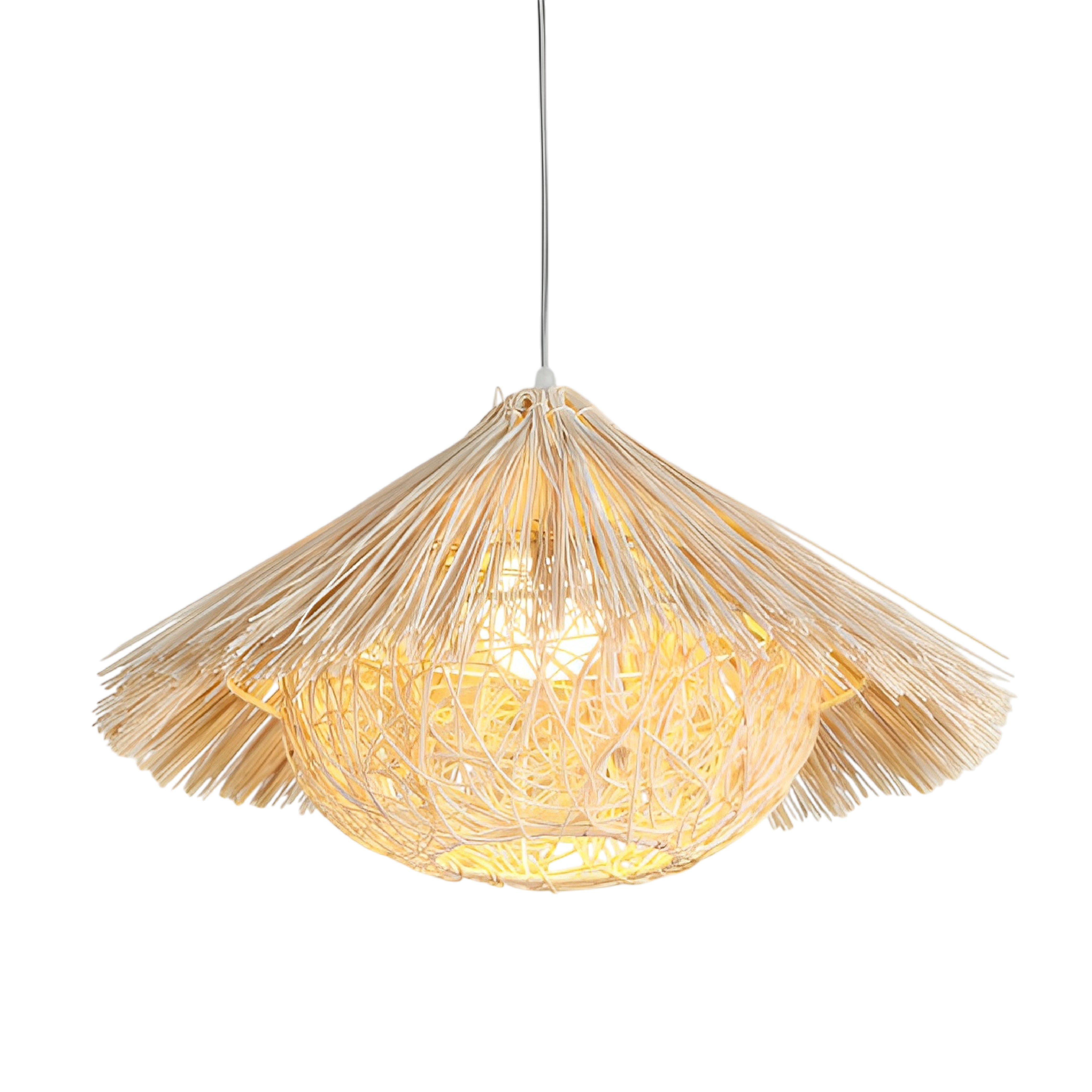 Korin | Vintage Rattan Bamboo Pendant Lamp 5