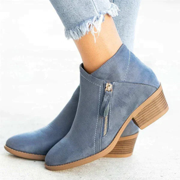 Ladies Leather Boots with Anatomical Arch Support – Comfortable Boots for Women 0