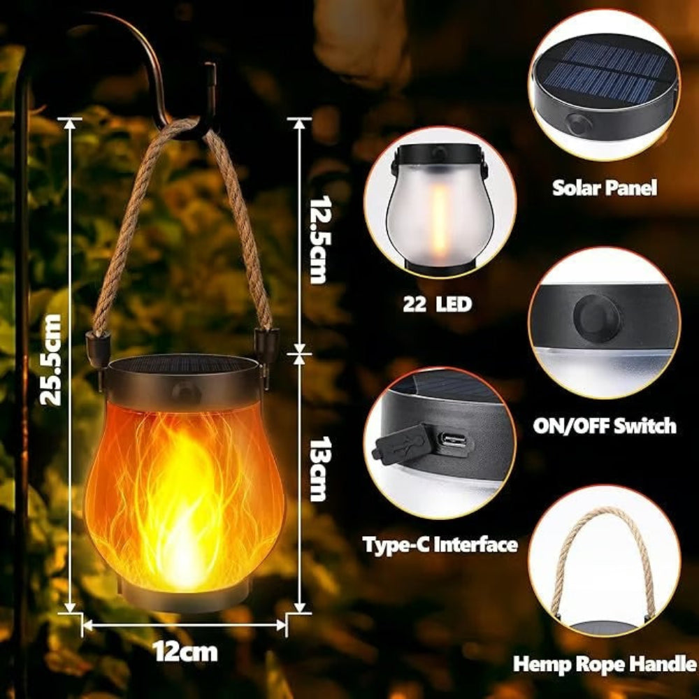 LanternaGlow | Waterproof Solar Lantern Light for Decorative Garden Ambiance 6