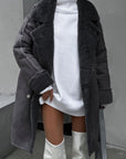 Larissa | Elegant Plus Size Coat for Women – Warm Winter Plush Lapel 1