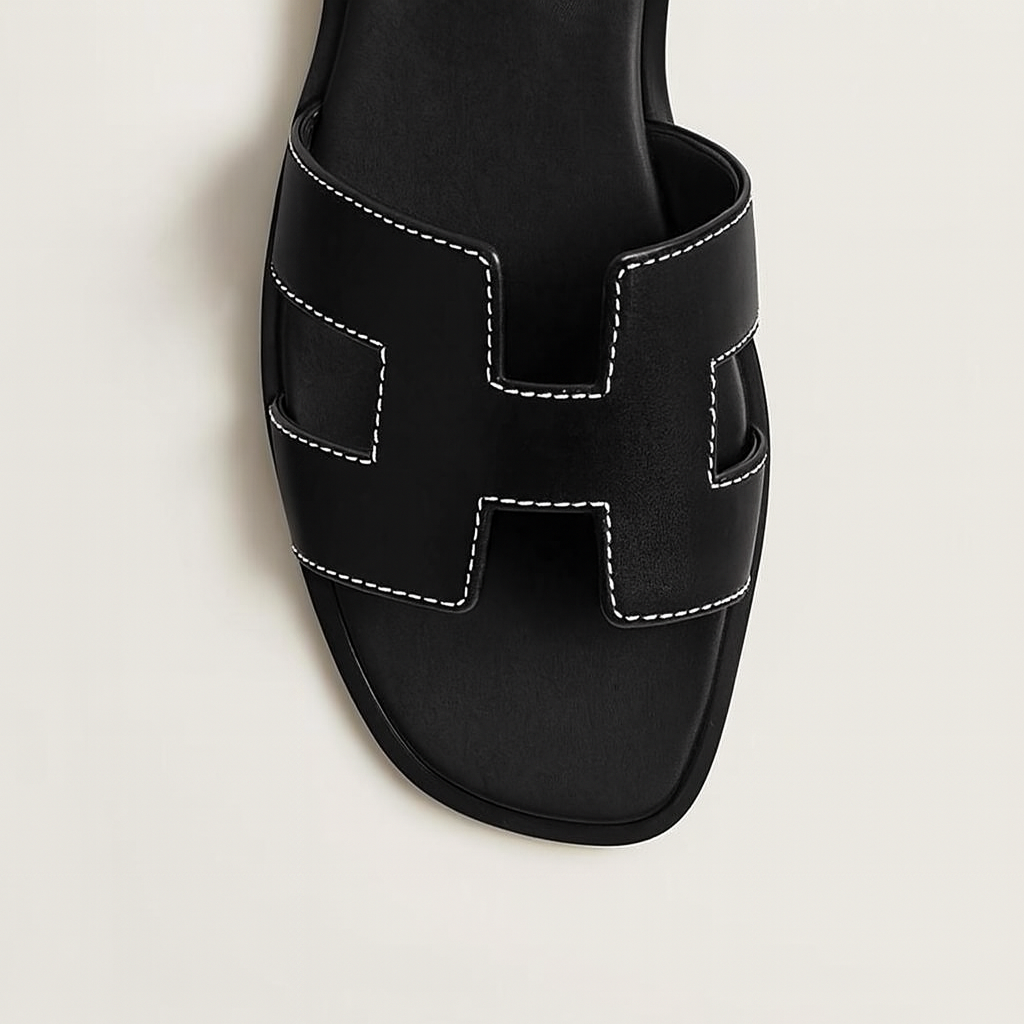Leather Flat Sandals for Women with Adjustable Cut Out Straps – Comfortable Everyday Footwear 6