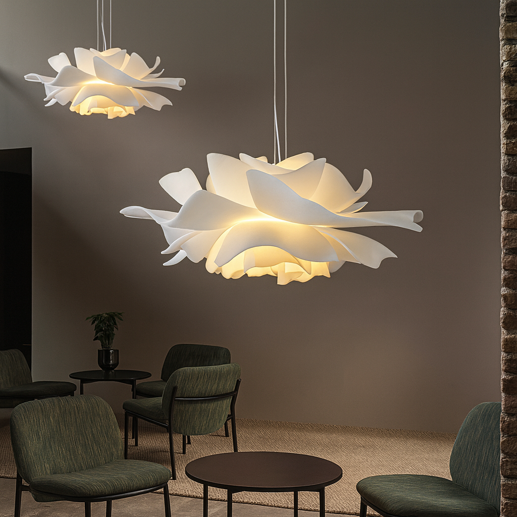 Leofora | Elegant Floral Leaf Hanging Ceiling Lamp 0