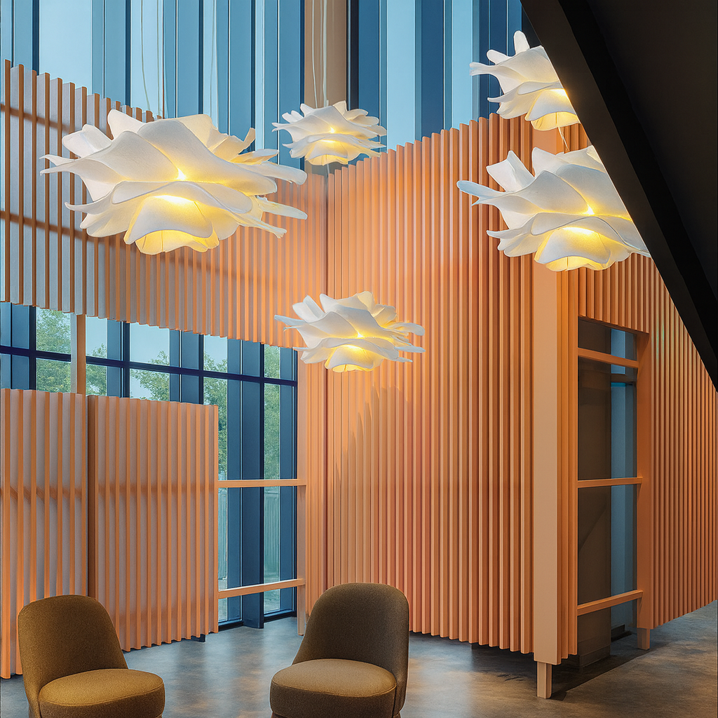 Leofora | Elegant Floral Leaf Hanging Ceiling Lamp 4