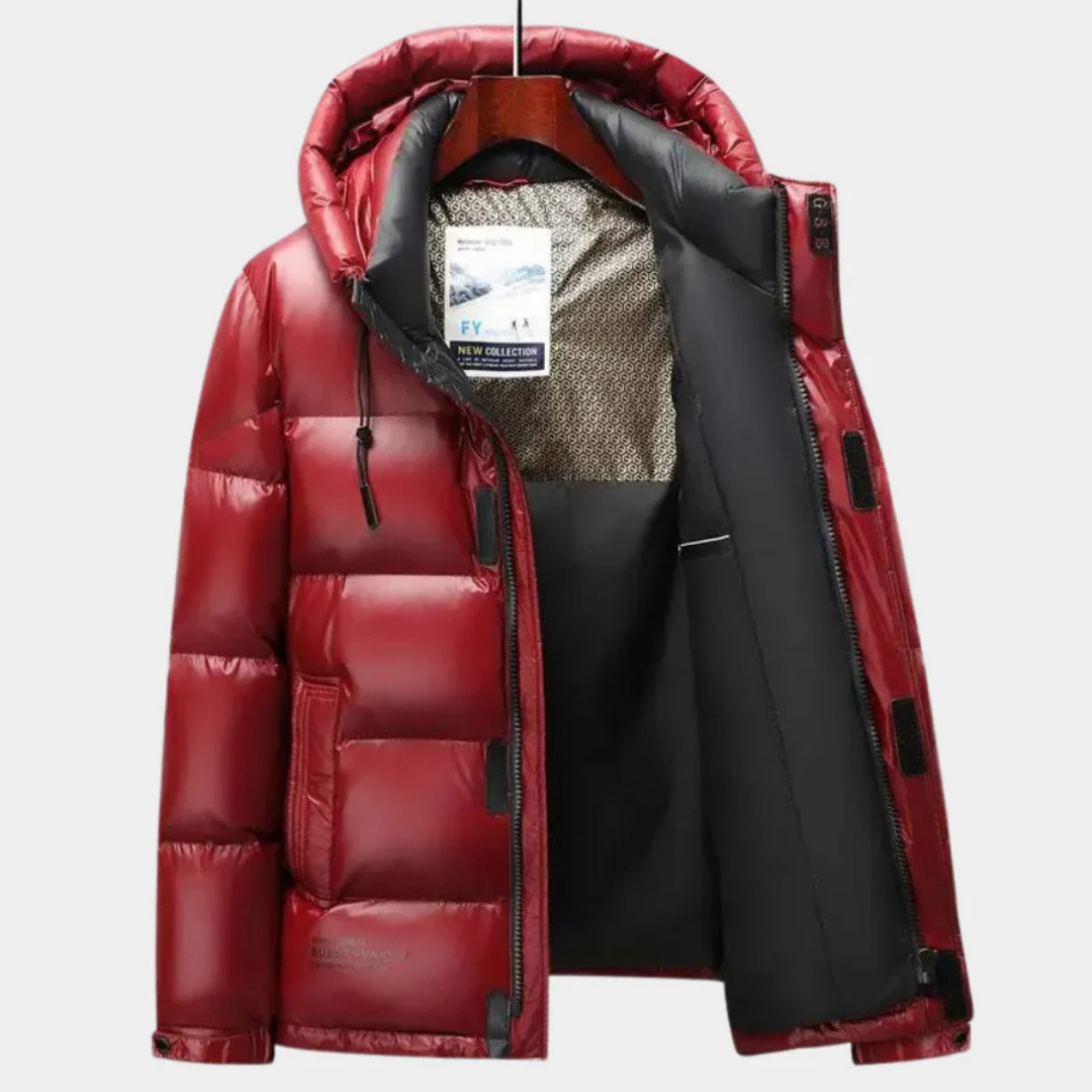 Levi | Men’s Winter Puffer Jacket — Warm, Hooded, and Zippered 0