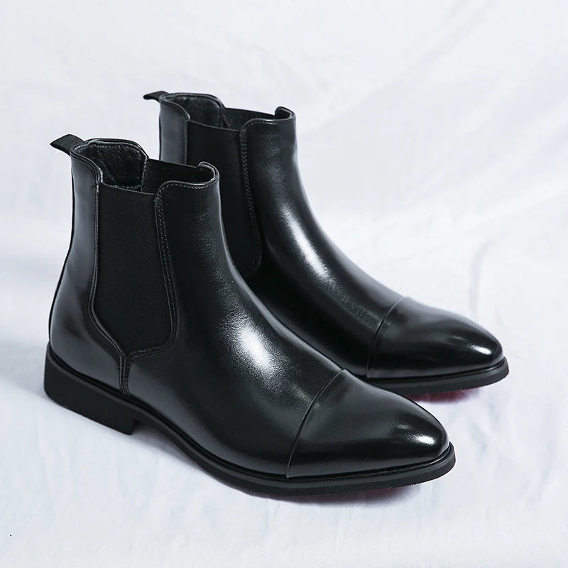 Liam | Classic Comfortable Black Chelsea Boots for Men 2