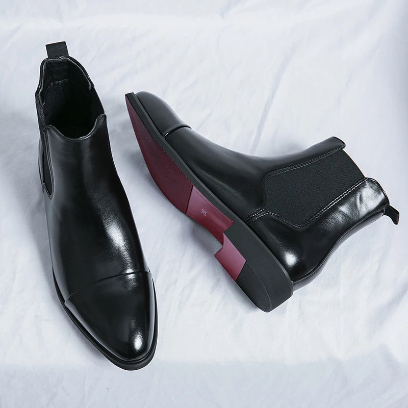Liam | Classic Comfortable Black Chelsea Boots for Men 3