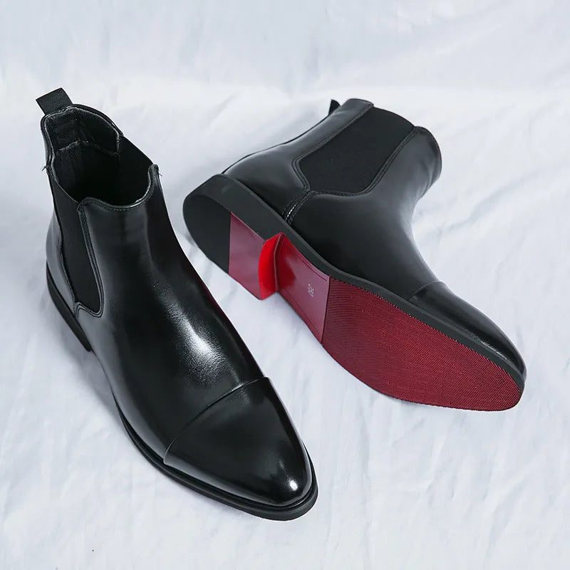 Liam | Classic Comfortable Black Chelsea Boots for Men 4