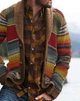 Liam | Cozy Multi-Striped Men's Cardigan Sweater 0