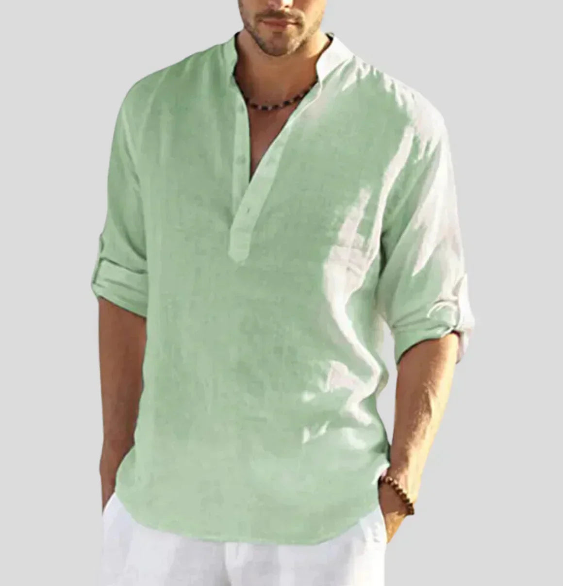 Liam | Elegant Breathable Men&#39;s Dress Shirt for Versatile Style 5