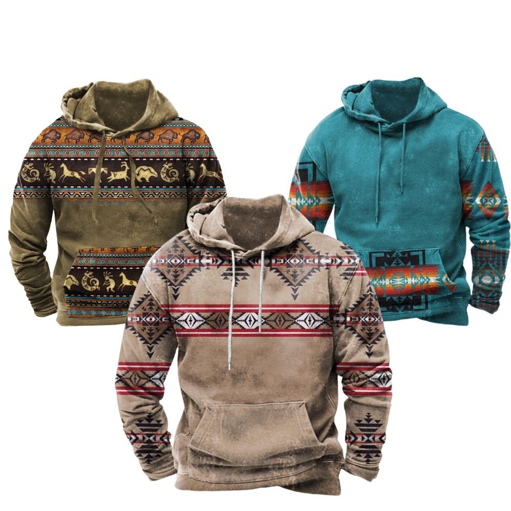 Liam | Stylish Cozy Aztec Hoodie for Men 3