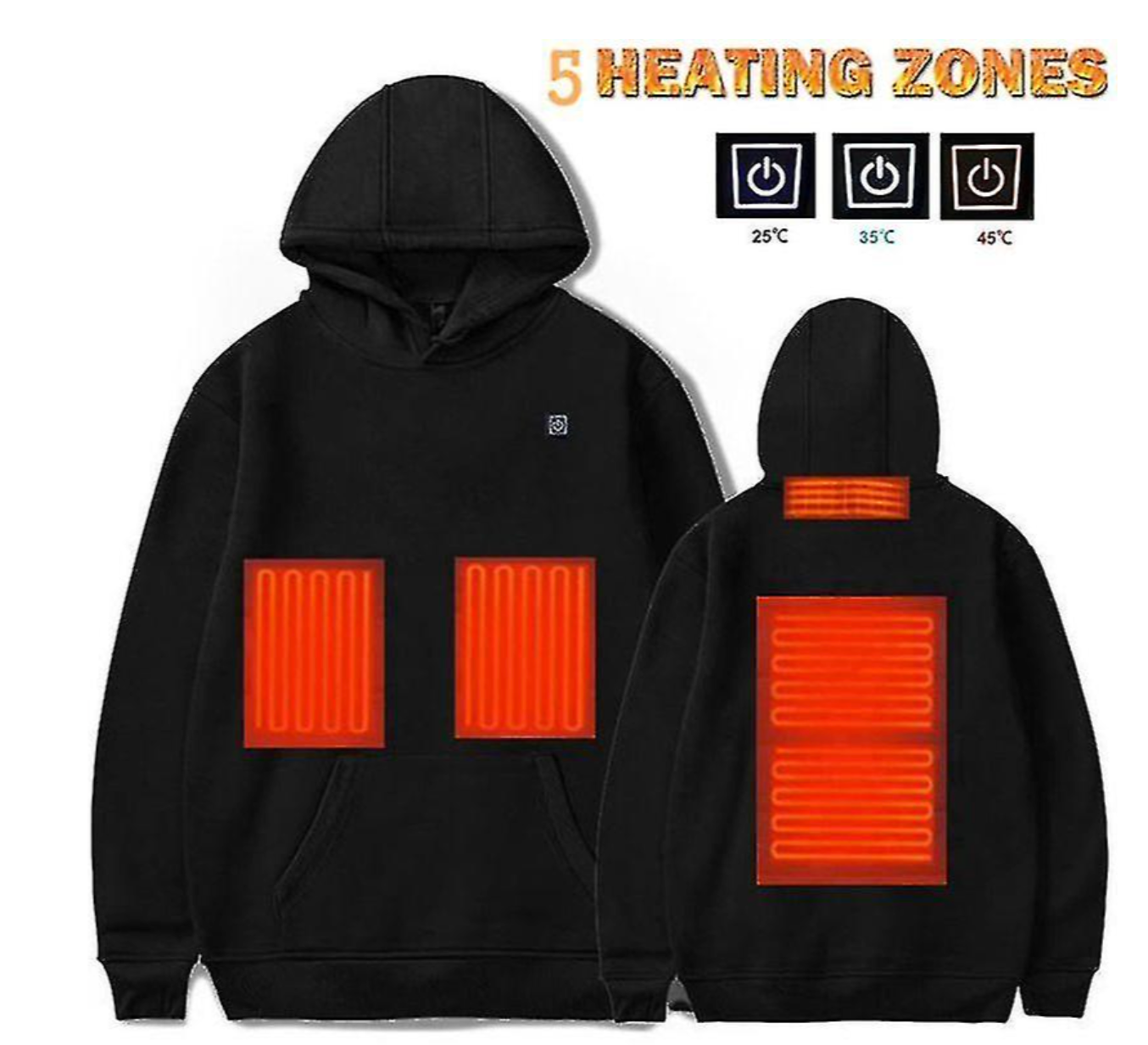 Liam | Stylish Heated Hoodie for Men with USB Technology 2