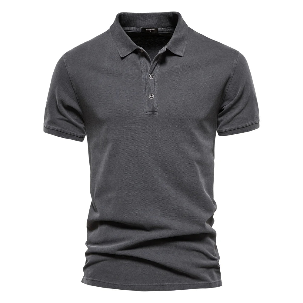 Liam | Stylish Soft Long Sleeve Polo Shirt 0