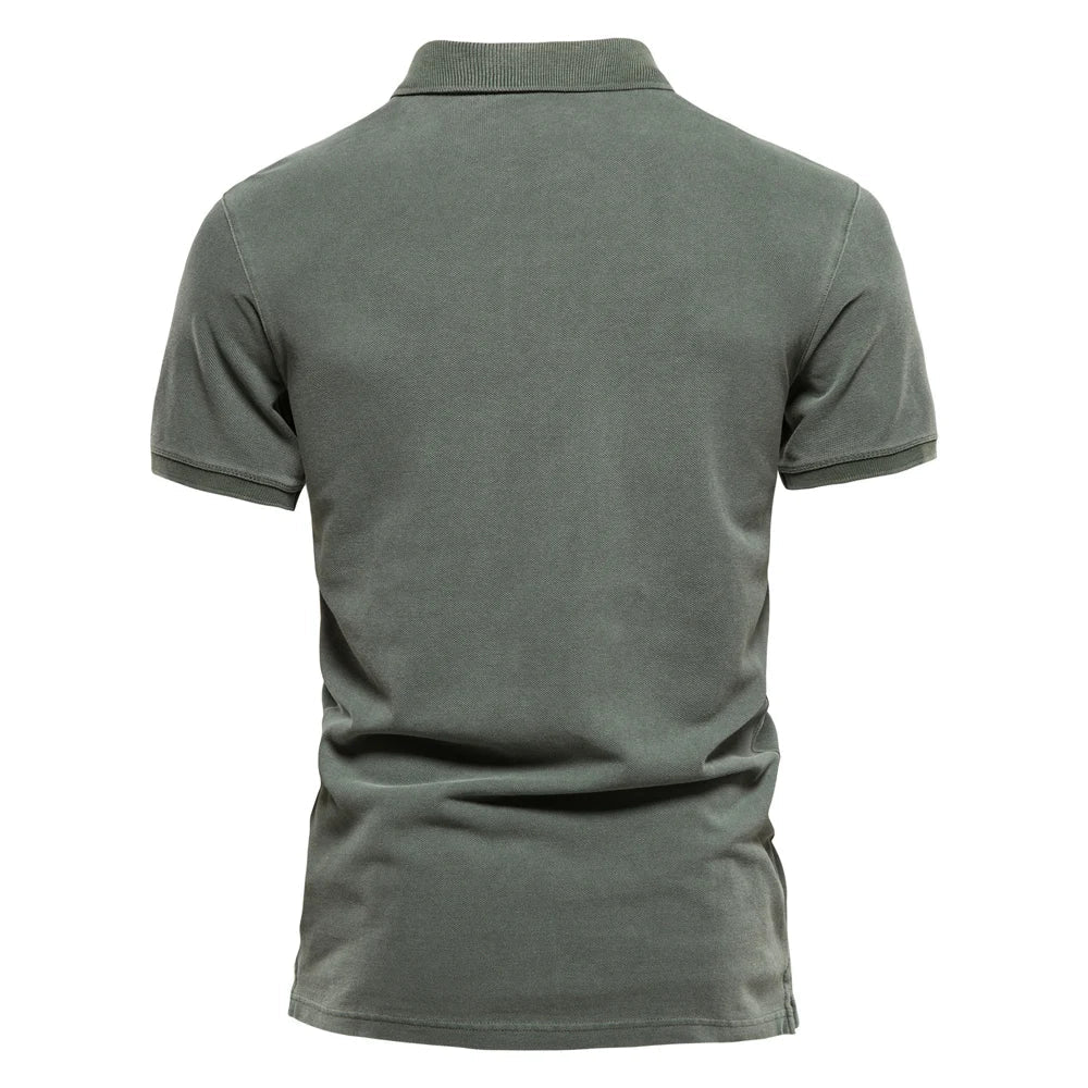 Liam | Stylish Soft Long Sleeve Polo Shirt 4