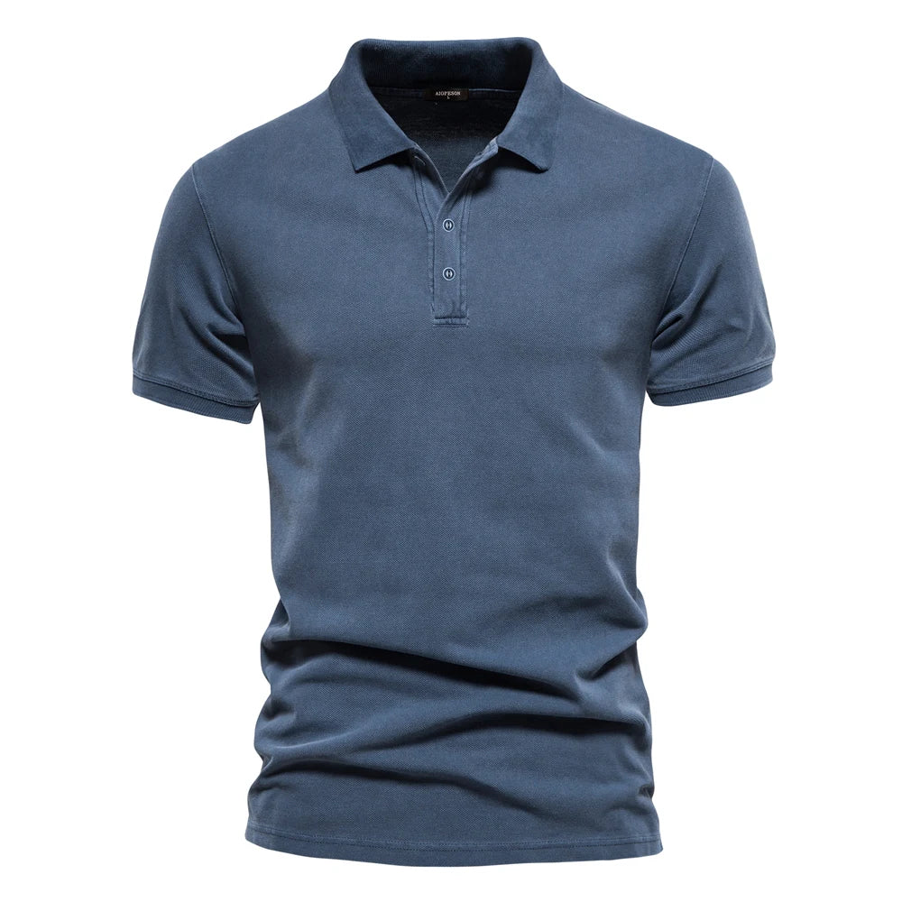 Liam | Stylish Soft Long Sleeve Polo Shirt 6