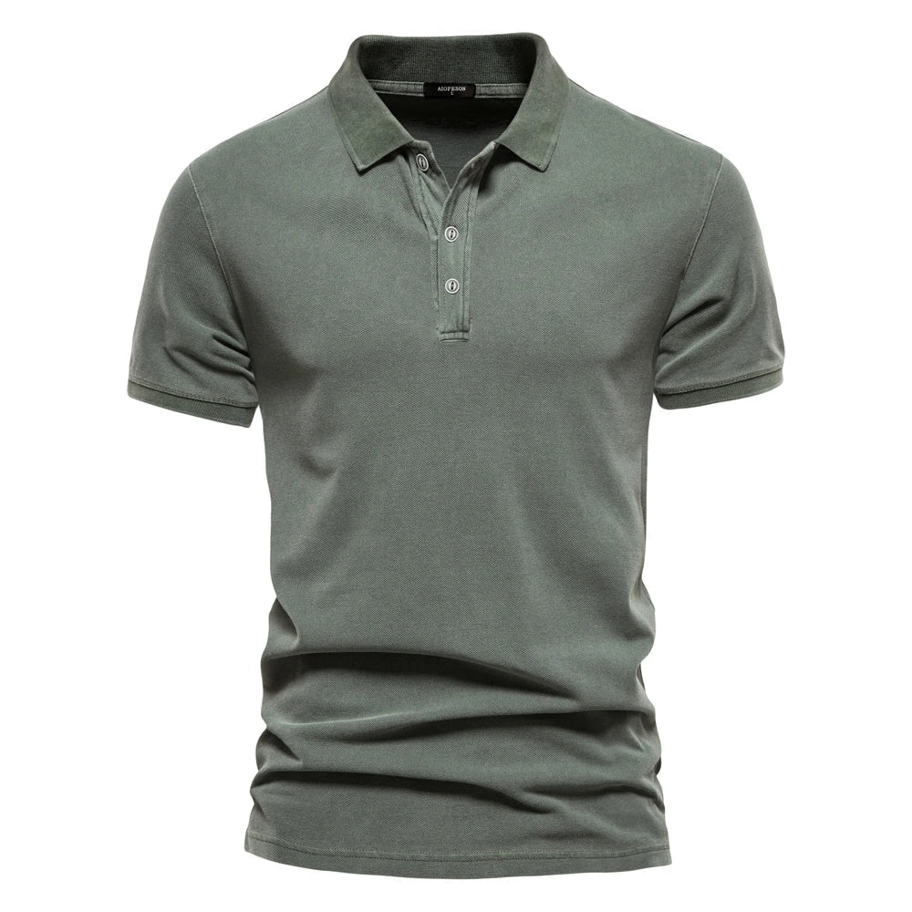 Liam | Stylish Soft Long Sleeve Polo Shirt 7