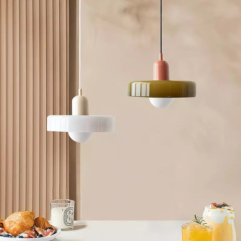 Linea | Bauhaus Colored Glass Pendant Lamp for Classic Interior 2