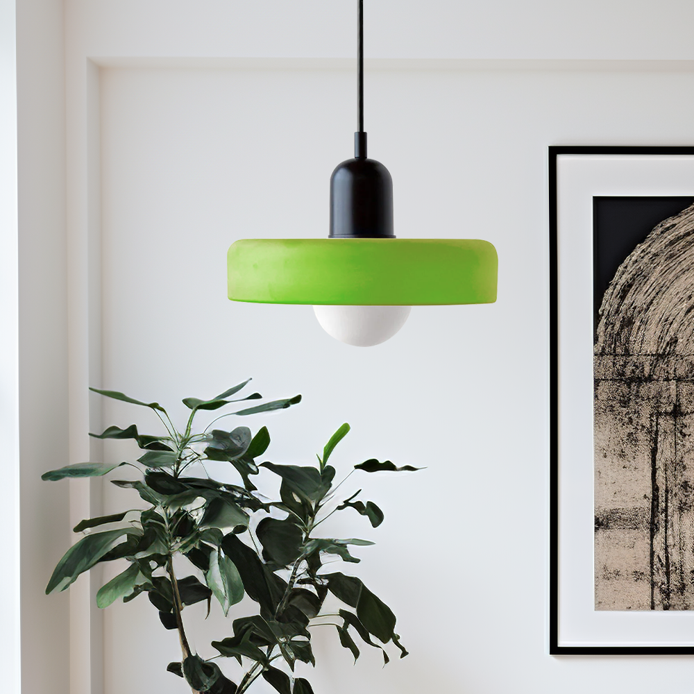 Linea | Bauhaus Colored Glass Pendant Lamp for Classic Interior 4