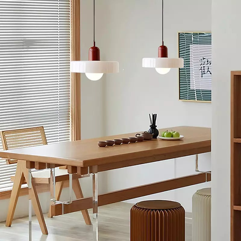 Linea | Bauhaus Colored Glass Pendant Lamp for Classic Interior 5