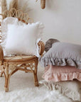 LinenRuffle | Elegant Soft Textured Decorative Pillow Cover 1