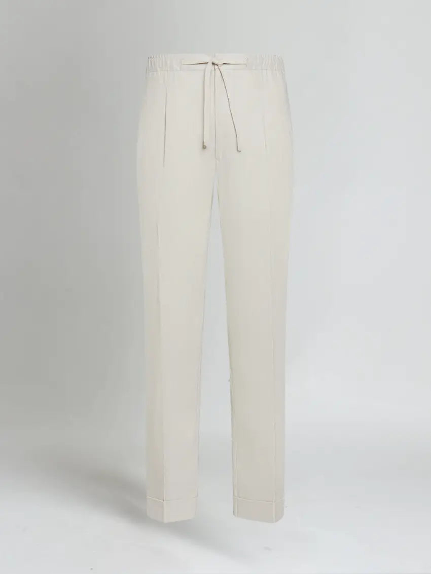 Ethan | Elegant Lightweight Beige Linen Pants 4