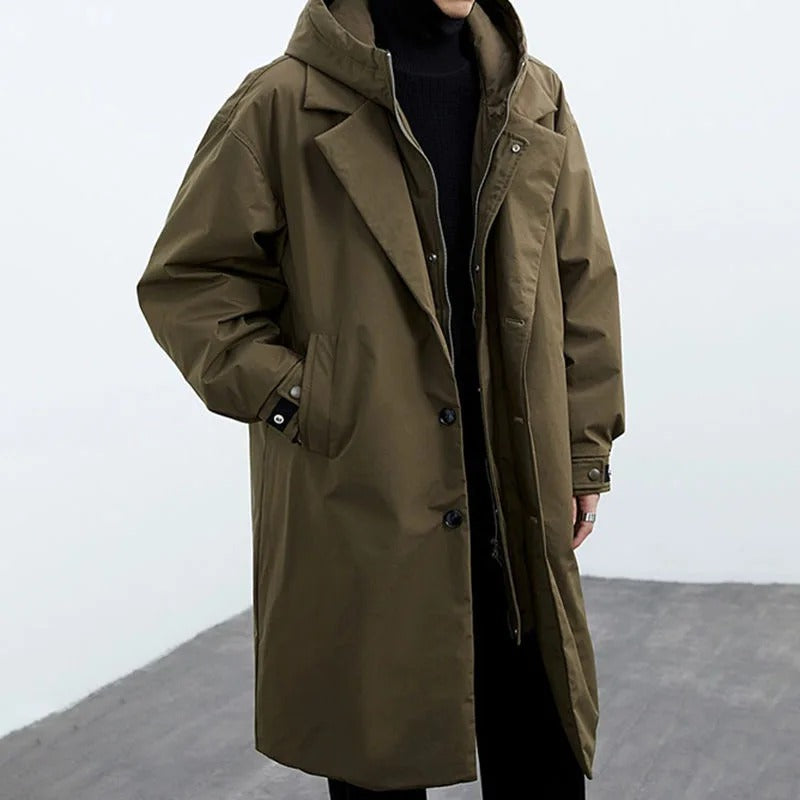 Lionel | Men's Waterproof Trench Coat - Stylish & Warm Puffer Design 0