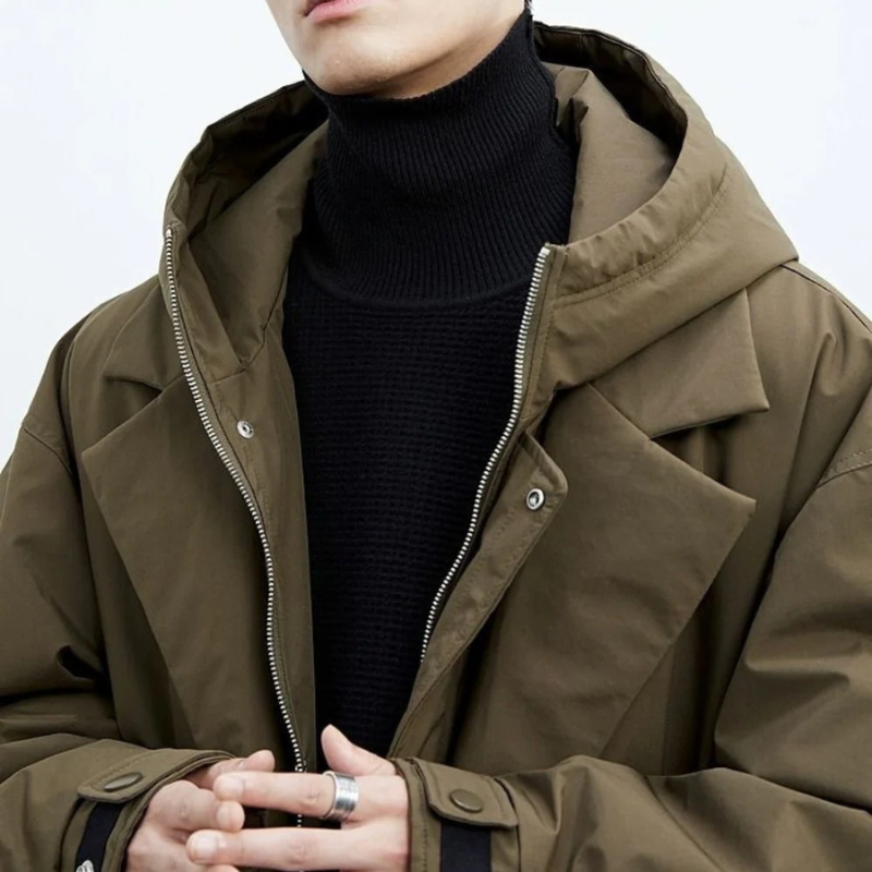 Lionel | Men's Waterproof Trench Coat - Stylish & Warm Puffer Design 1