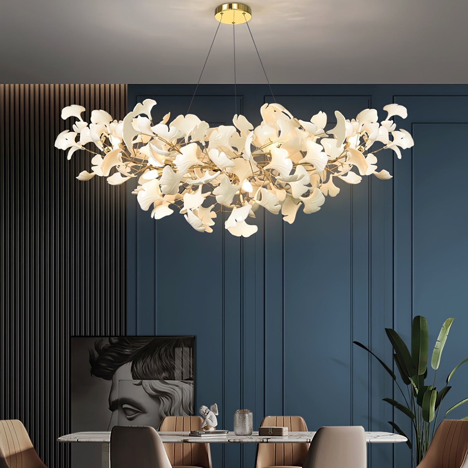 Lixora | Contemporary Gingko Style Chandelier 4