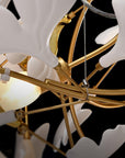 Lixora | Contemporary Gingko Style Chandelier 7