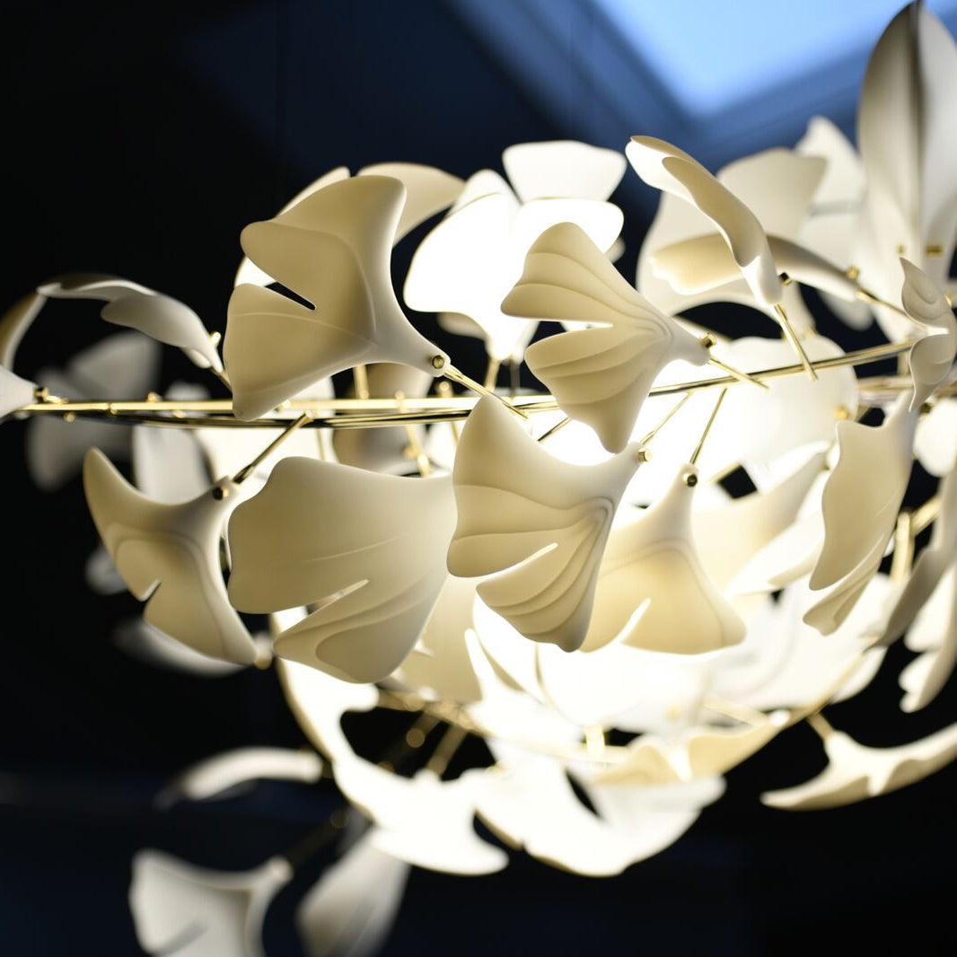 Lixora | Contemporary Gingko Style Chandelier 8